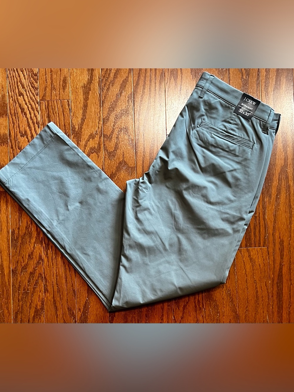 J. Crew Men’s Gray/Olive Green 30X30 Straight Flex Tech Pant
